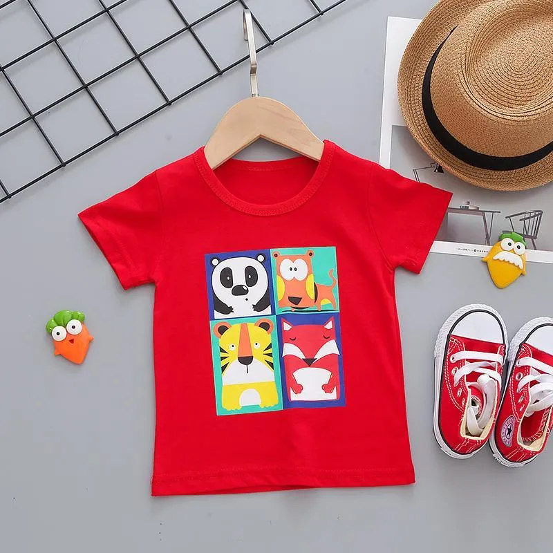 2-piece Cartoon Design T-shirt & Shorts for Children Boy