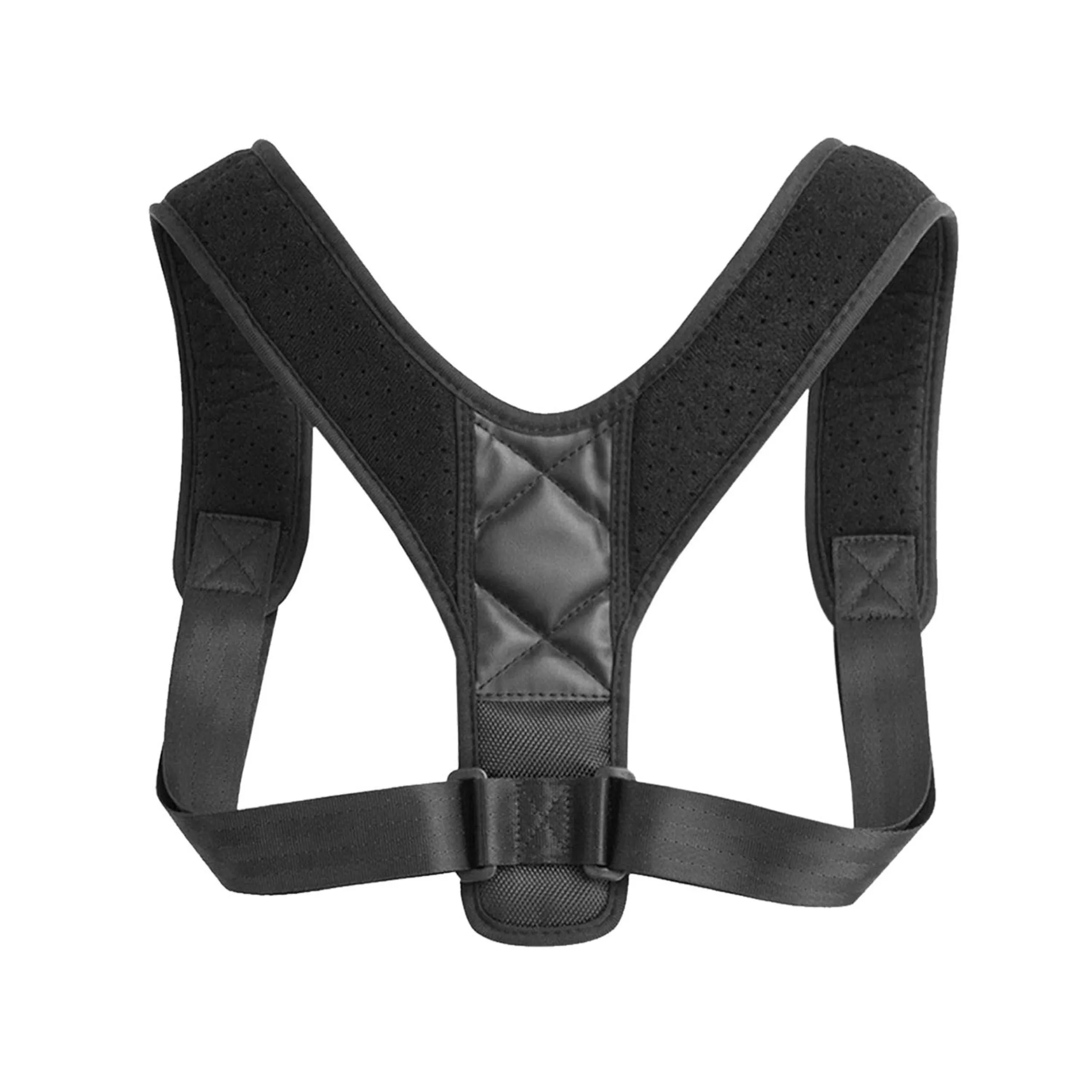 Adjustable Back Posture Corrector for Men Women. Supports Upper Back & Clavicle, Relieves Shoulder Neck Pain.