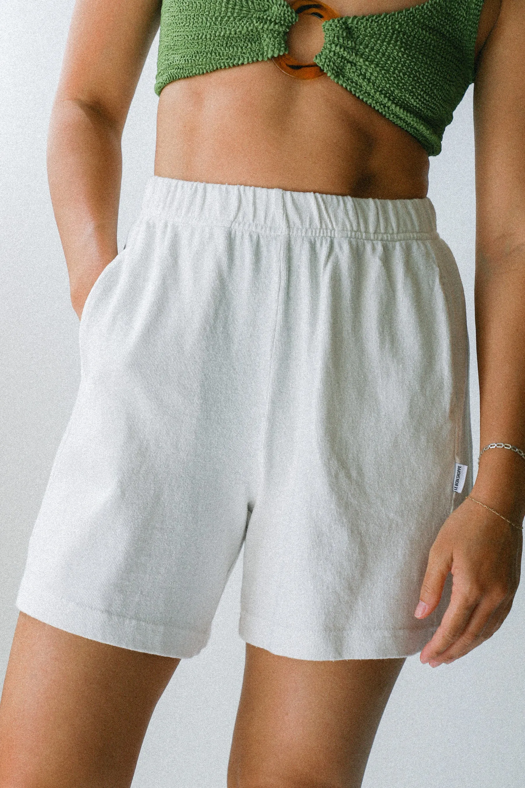 Alabaster Flared Basketball Shorts