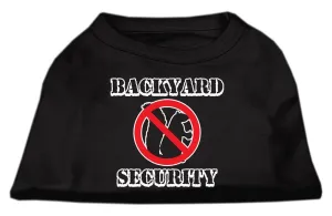 Backyard Security Screen Print Shirts Black S (10)