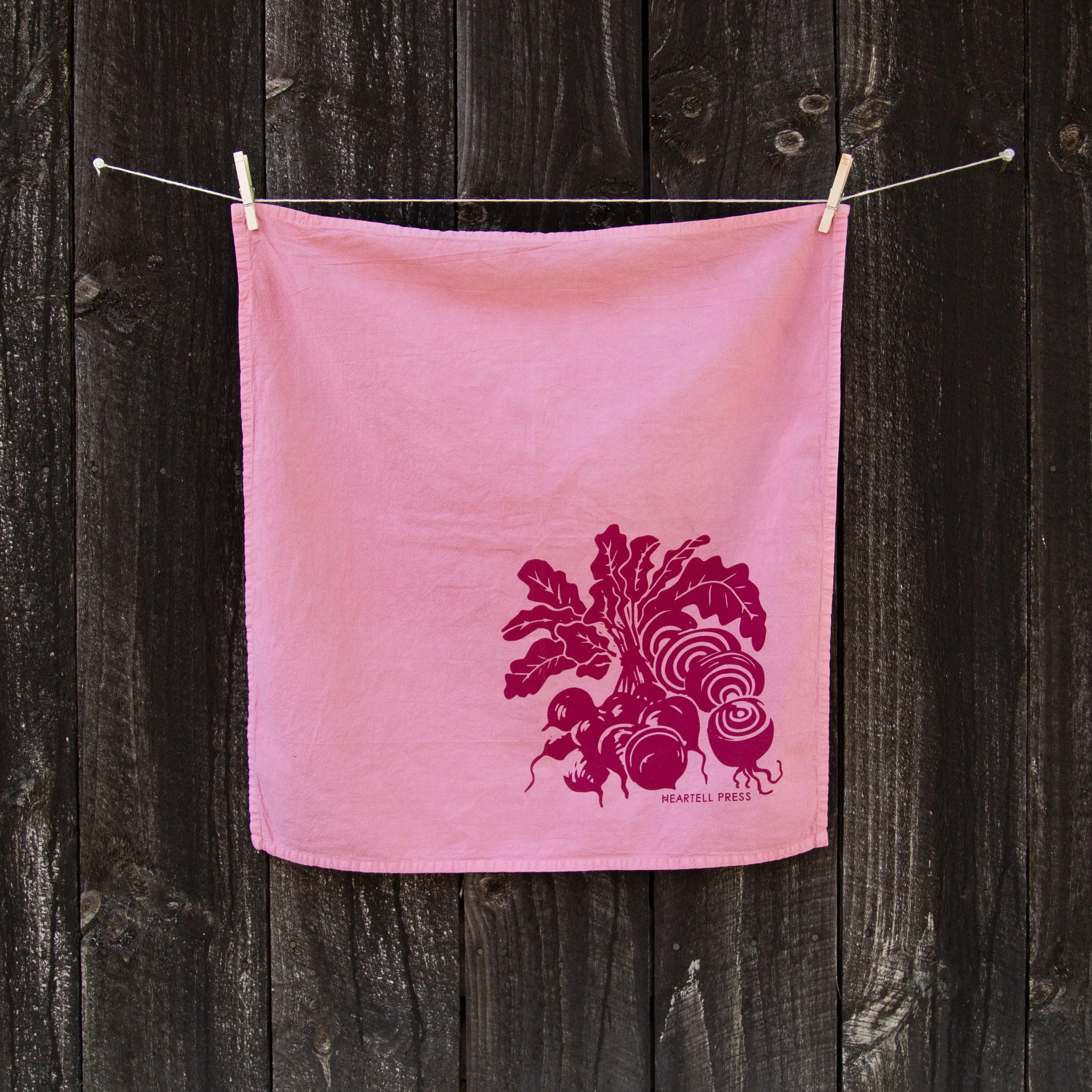 Beets Natural Dye Kitchen Towel