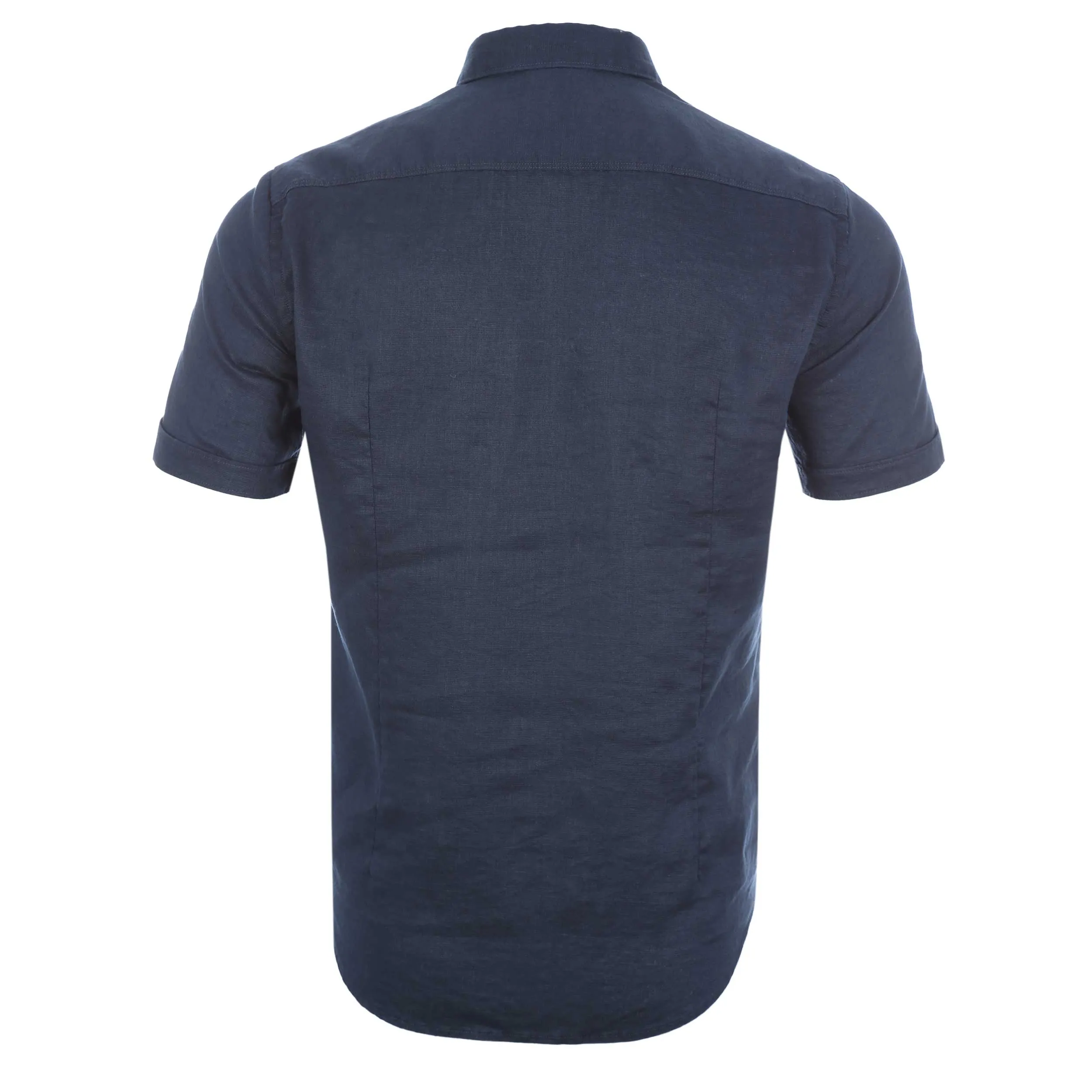 BOSS Ronn_24 Short Sleeve Shirt in Navy