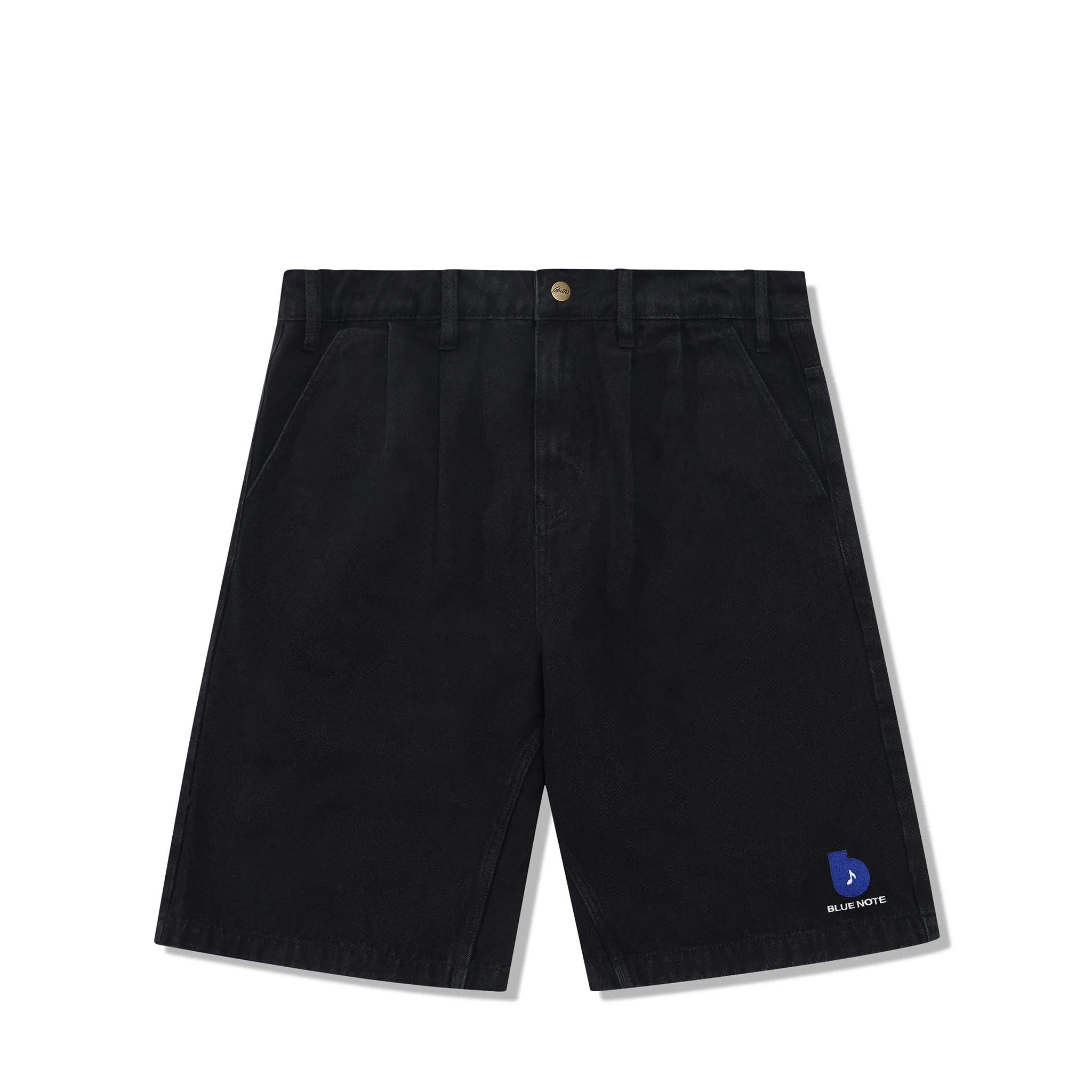 Butter Goods / Blue Note Pleated Denim Shorts Black