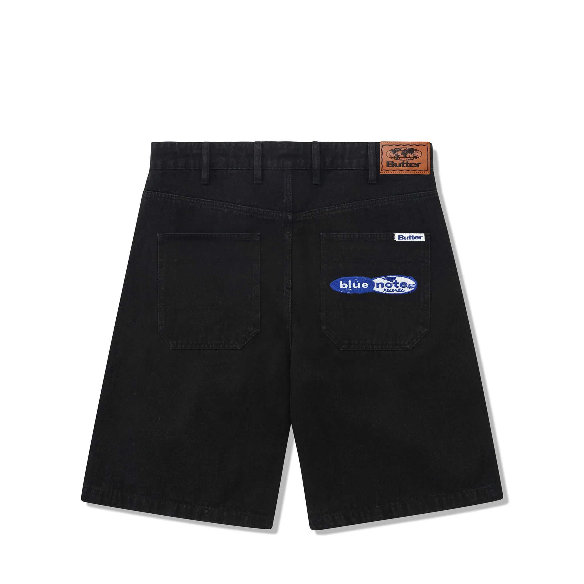 Butter Goods / Blue Note Pleated Denim Shorts Black