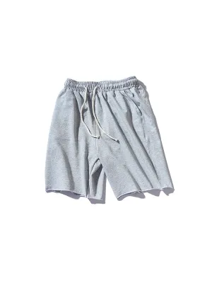 Casual Straight Stretchy Outdoor Basketball Sweatpants Loose Shorts