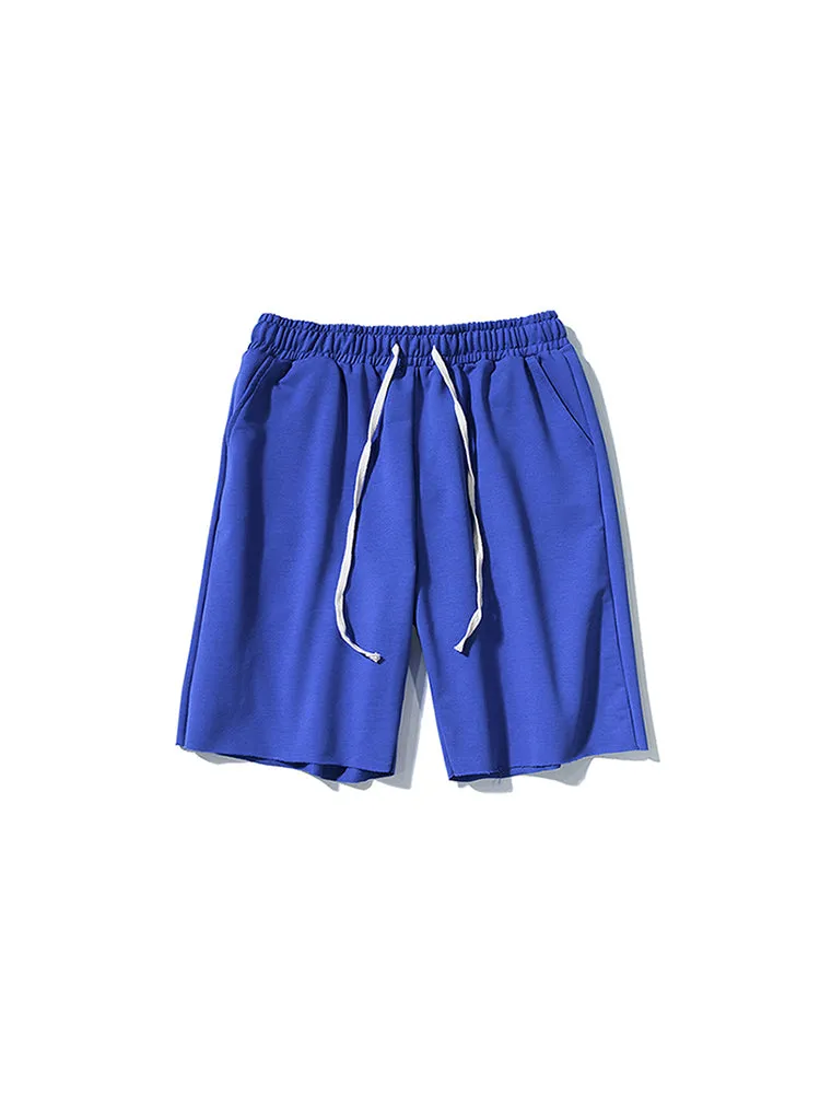 Casual Straight Stretchy Outdoor Basketball Sweatpants Loose Shorts