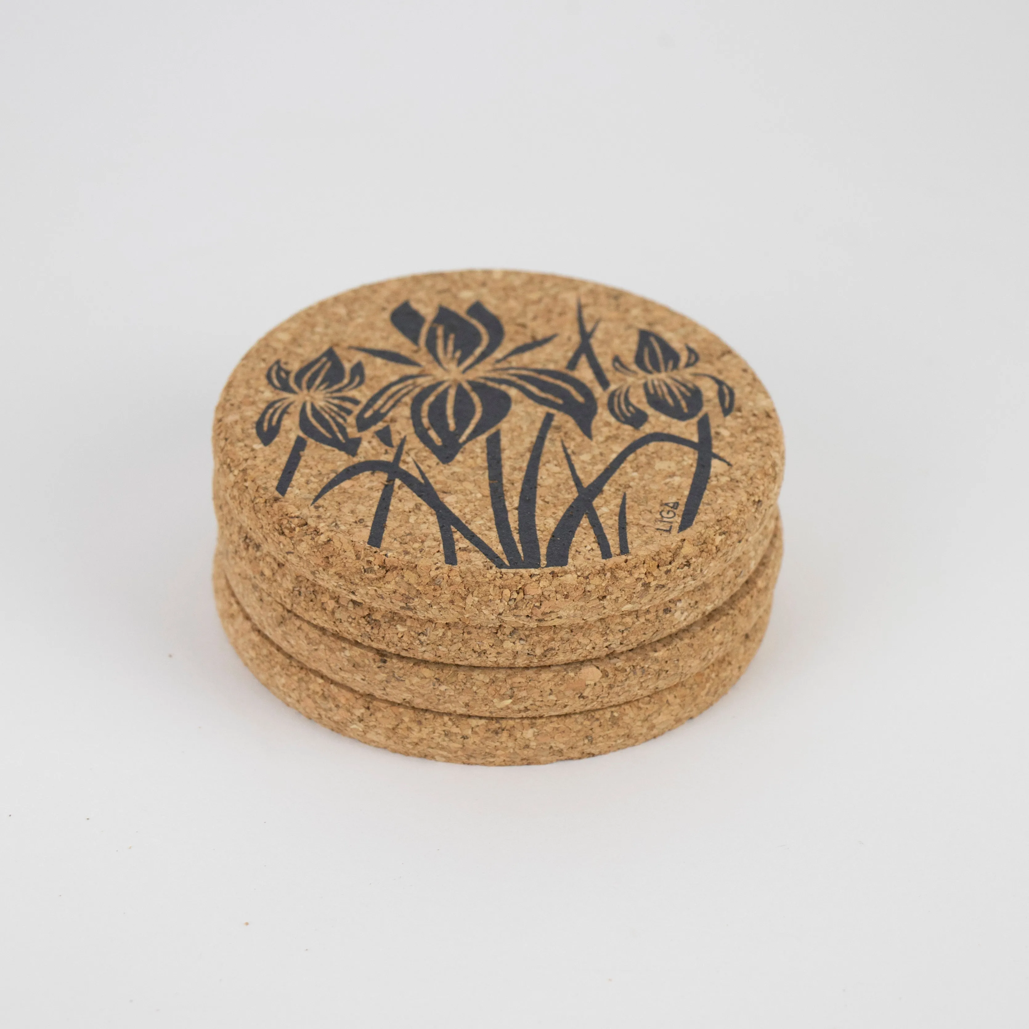 Cork Coaster Iris