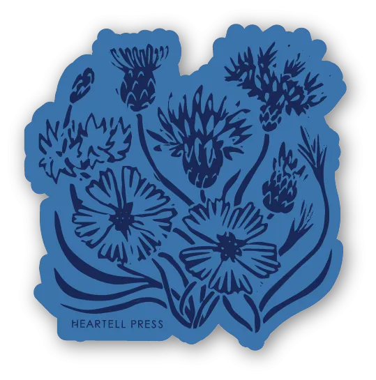 Cornflowers Ecofriendly Sticker