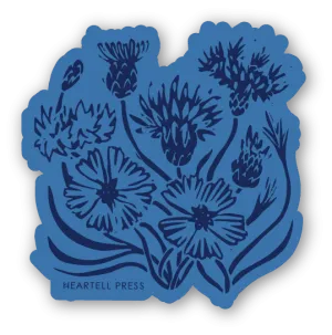 Cornflowers Ecofriendly Sticker