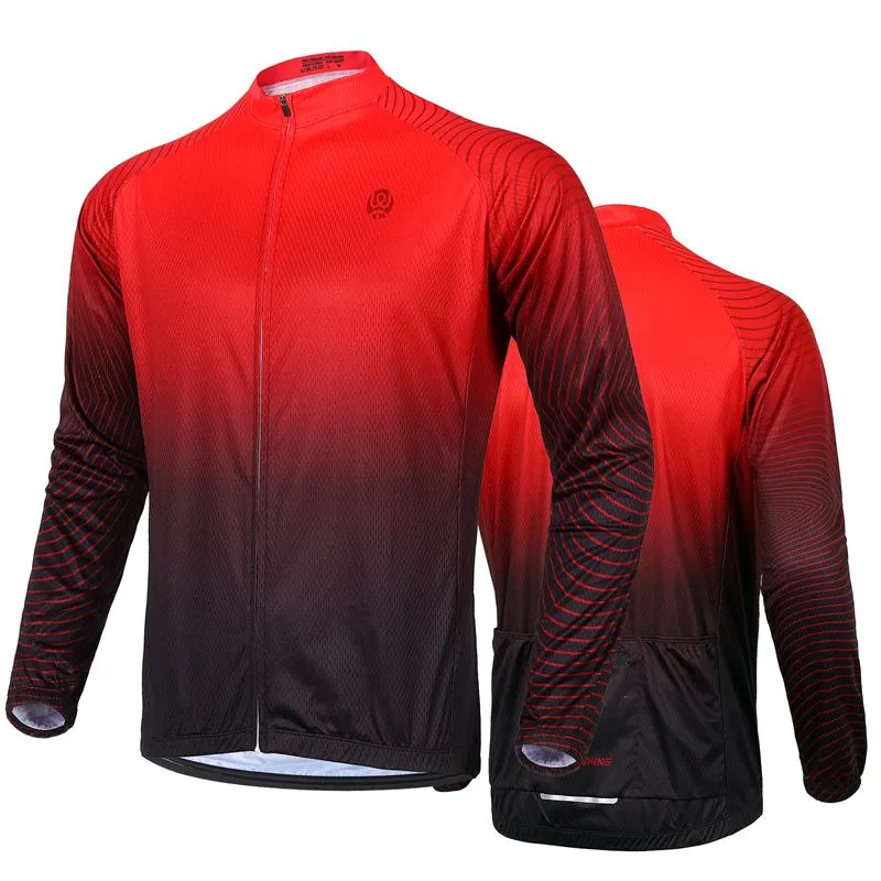 Cycling Jersey Long Sleeve Team Racing Bike Clothing Comfortable Men Shirt Fitness Running Sport Bicycle Jersey