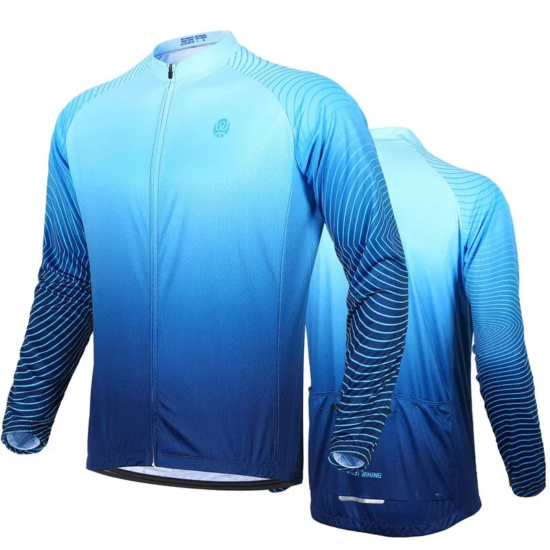 Cycling Jersey Long Sleeve Team Racing Bike Clothing Comfortable Men Shirt Fitness Running Sport Bicycle Jersey