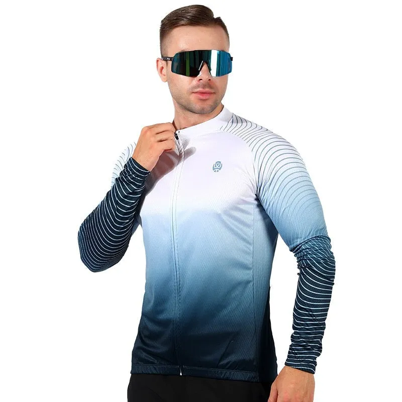 Cycling Jersey Long Sleeve Team Racing Bike Clothing Comfortable Men Shirt Fitness Running Sport Bicycle Jersey