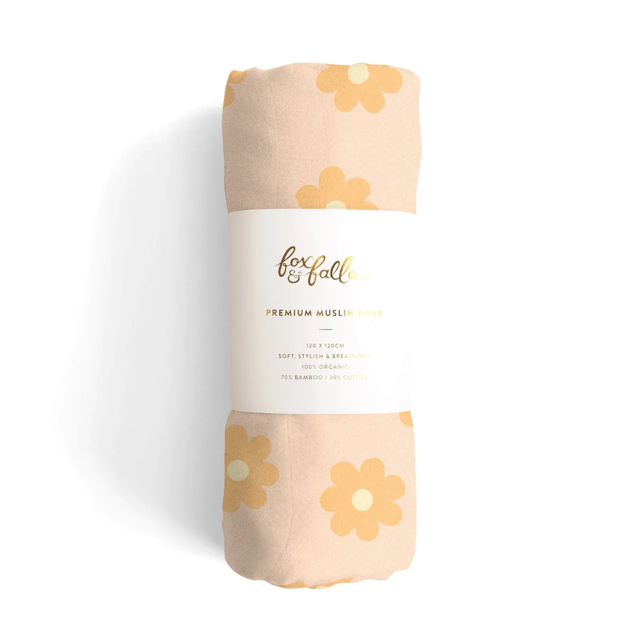 Daisy Chain Organic Muslin Wrap Swaddle