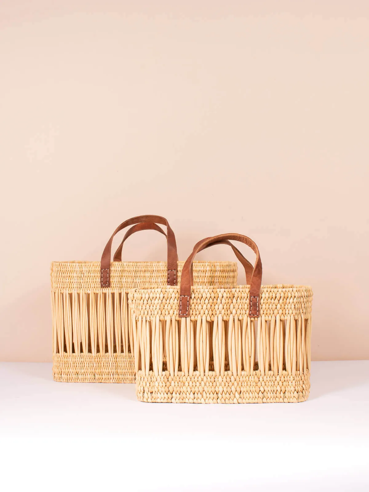 Decorative Reed Basket Bag