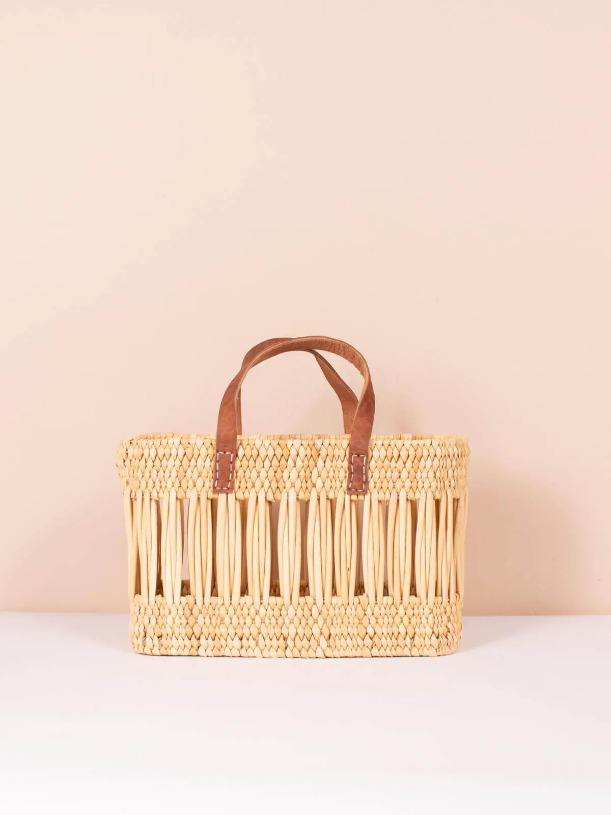 Decorative Reed Basket Bag