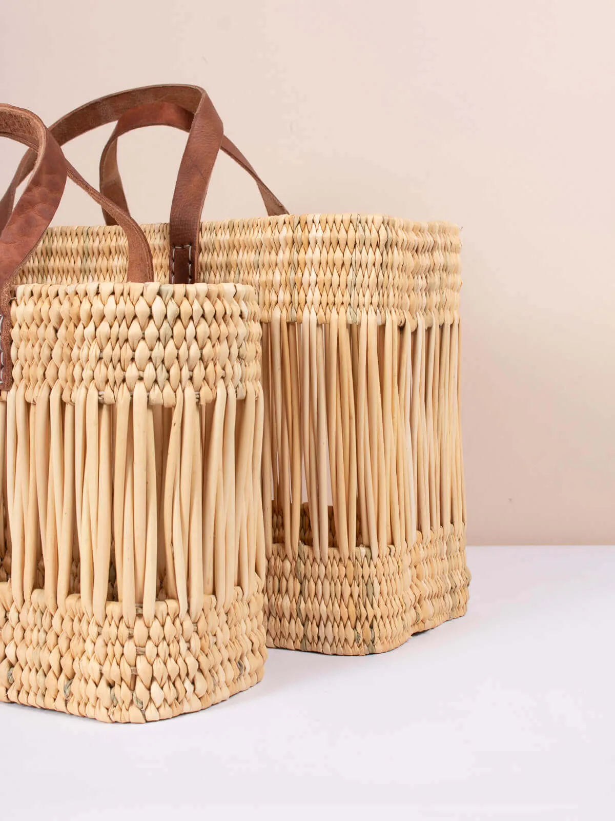 Decorative Reed Basket Bag