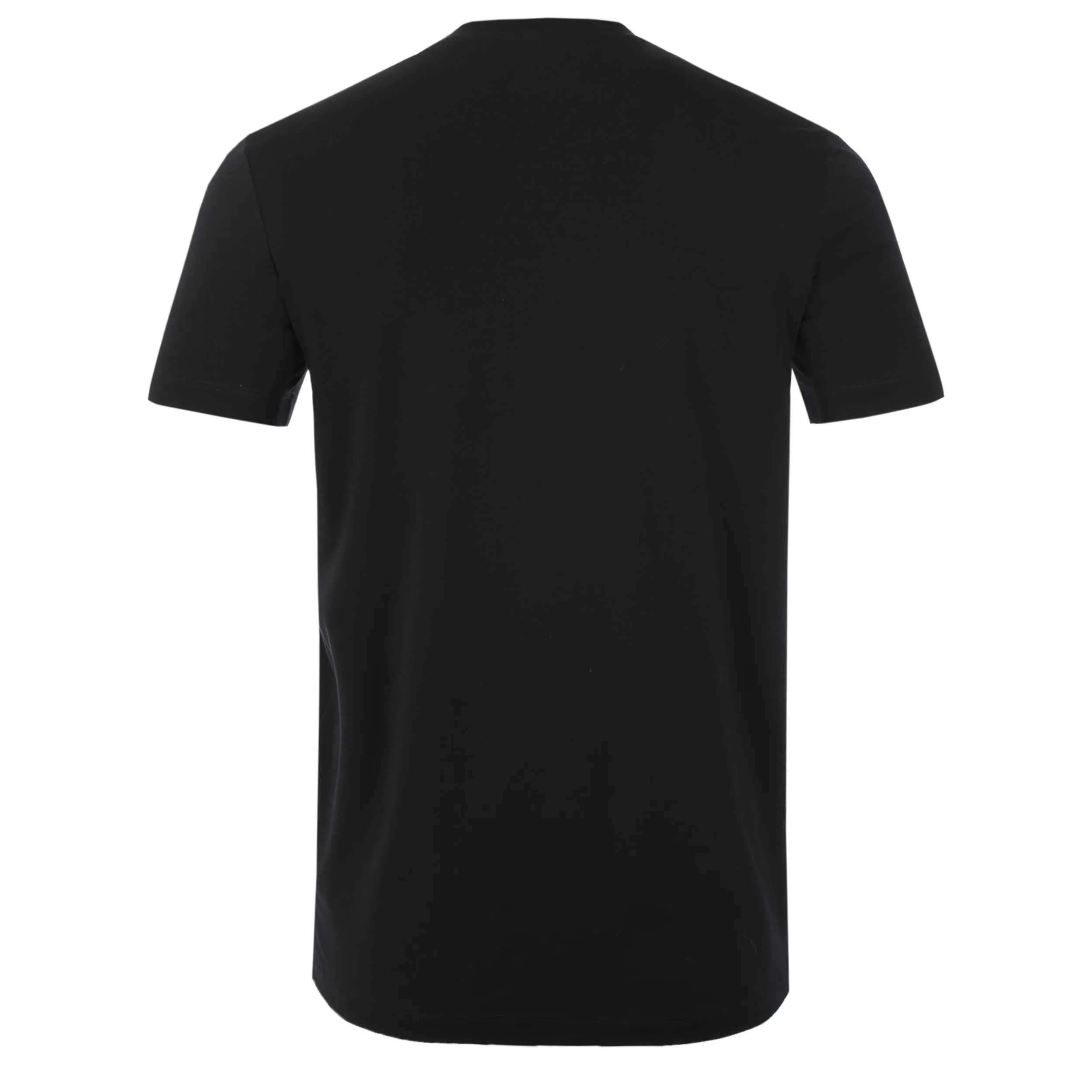 Dsquared2 Square Icon Label T Shirt in Black Blue