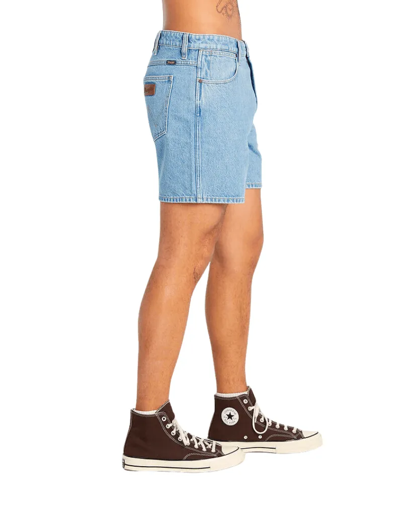 Easy Straight Denim  Short - Coyboy Blues