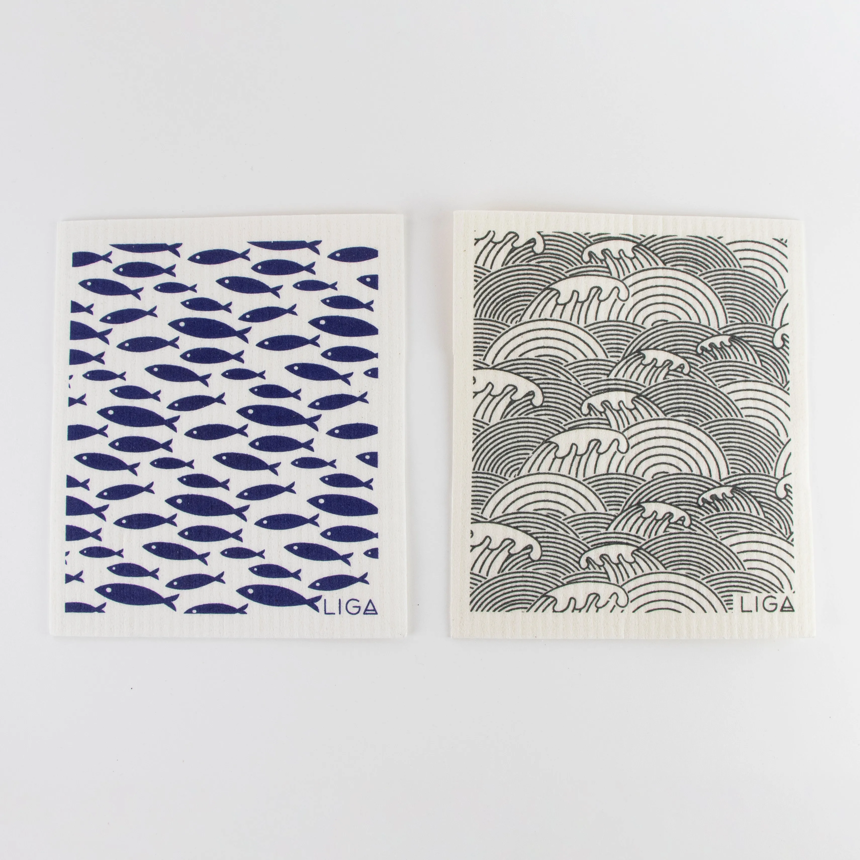 Eco Dishcloths | Fish & Wave