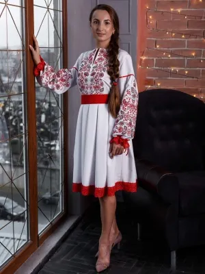 Embroidered Ukrainian dress