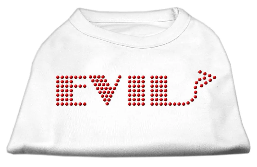 Evil Rhinestone Shirts White XL (16)