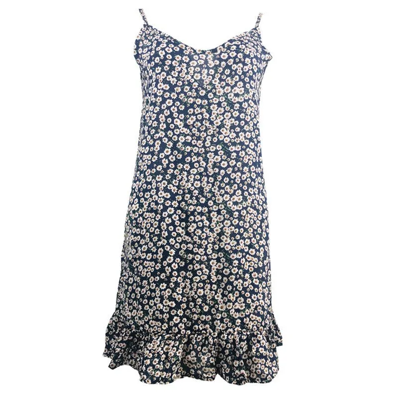 Womens Floral Print Camisole Dress