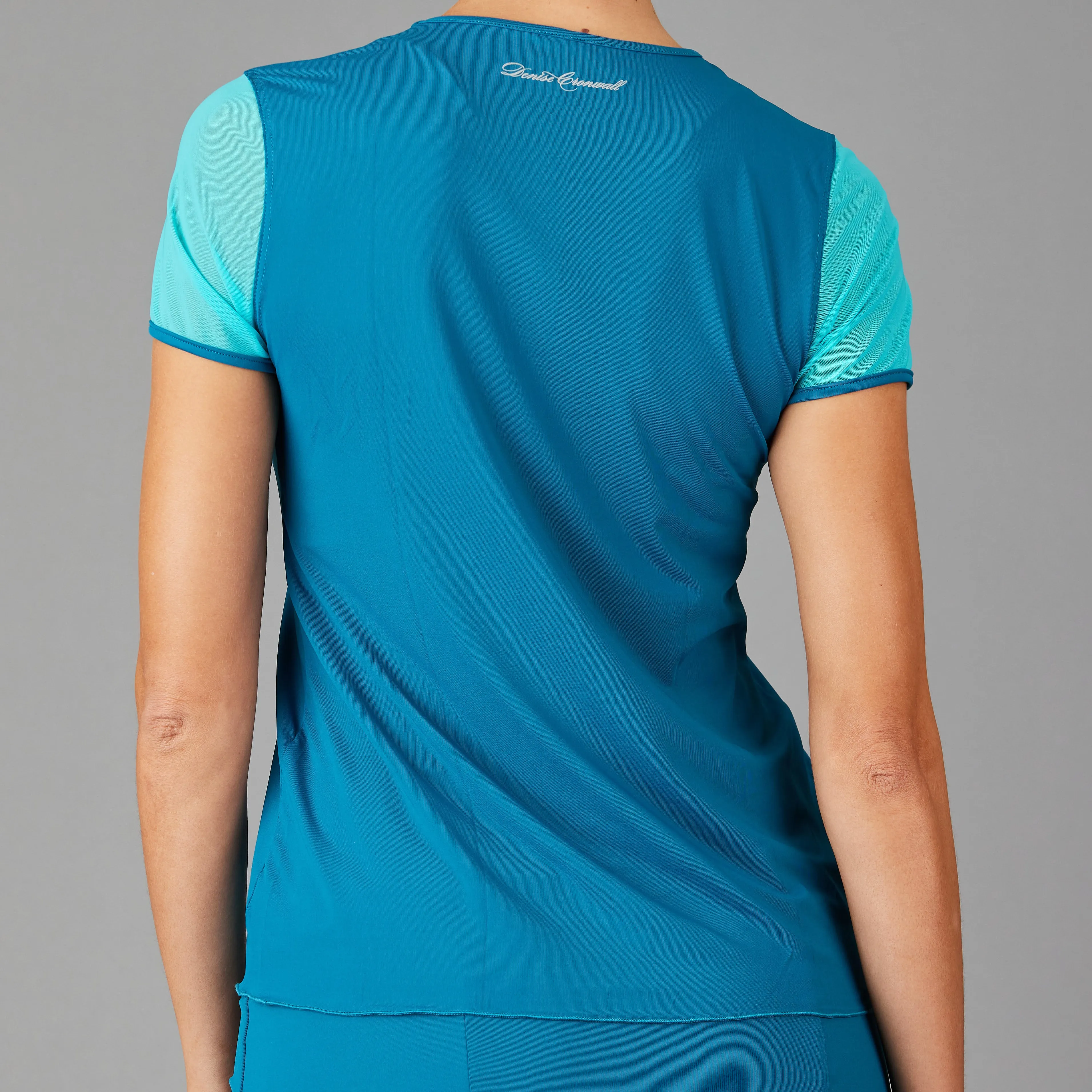 Harmony Mesh Sleeve Top (teal)