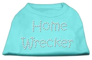 Home Wrecker Rhinestone Shirts Aqua S (10)