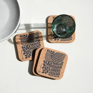 Hornsea Cork Coasters | Peacock