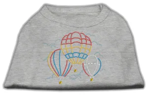 Hot Air Balloon Rhinestone Shirts Grey XXXL (20)