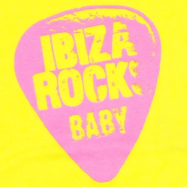 Ibiza Rocks Neon Plectrum Baby Grow