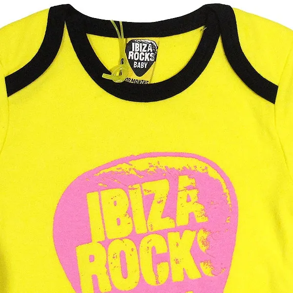 Ibiza Rocks Neon Plectrum Baby Grow