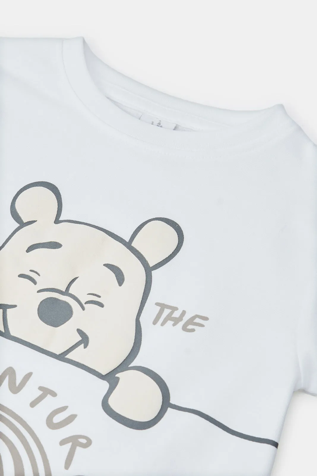 Infant Boys White And Ecru Winnie The Pooh T-Shirt Set (Pack Of 2)