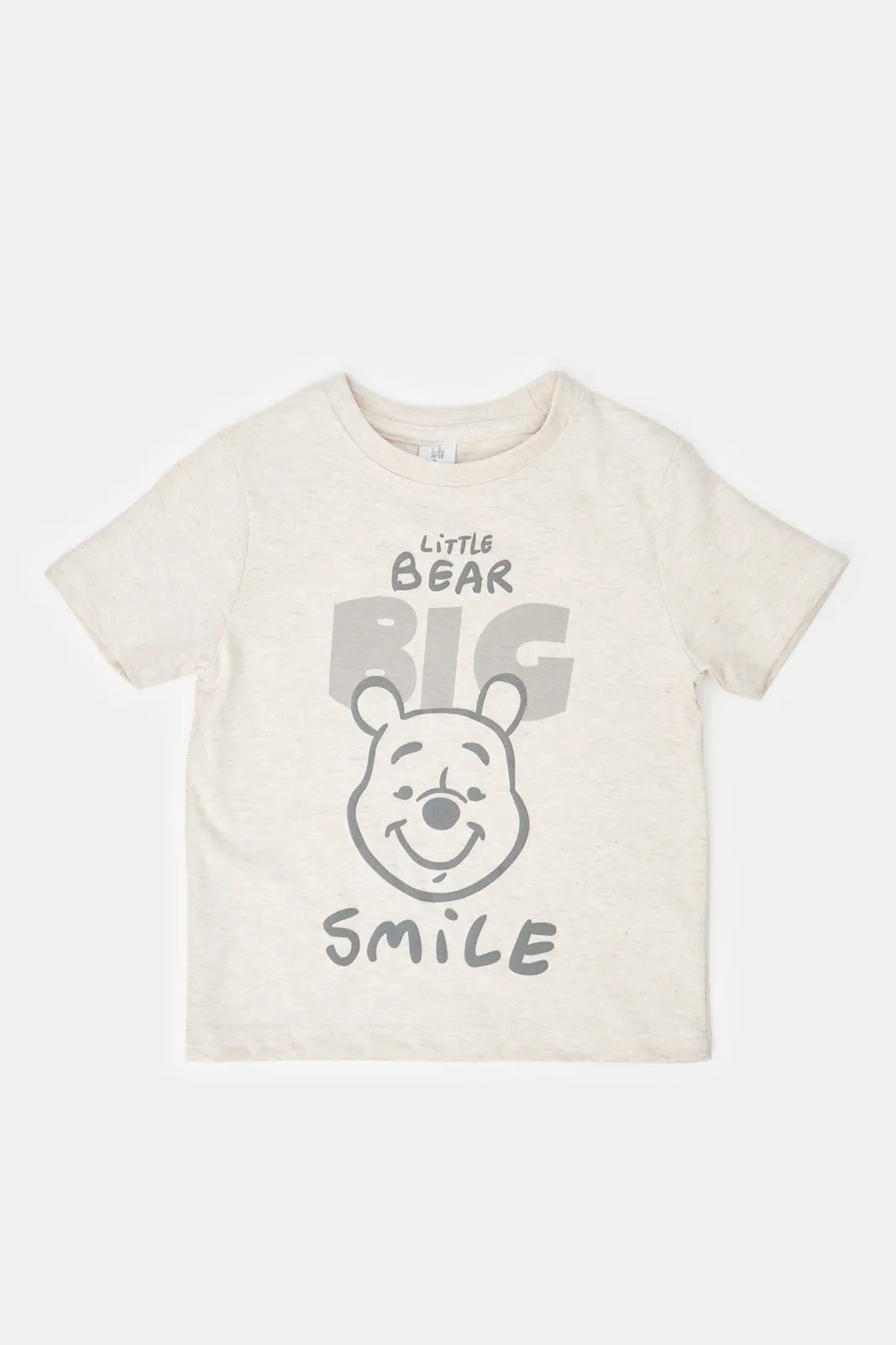 Infant Boys White And Ecru Winnie The Pooh T-Shirt Set (Pack Of 2)