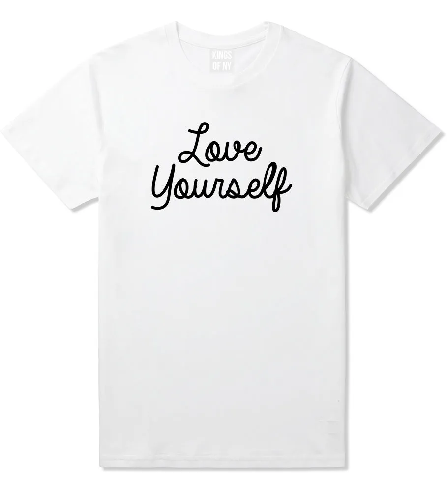 Love Yourself Script Mens T-Shirt