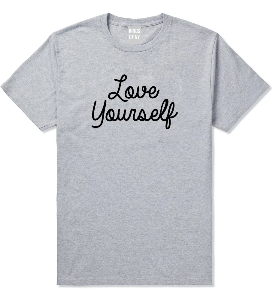 Love Yourself Script Mens T-Shirt