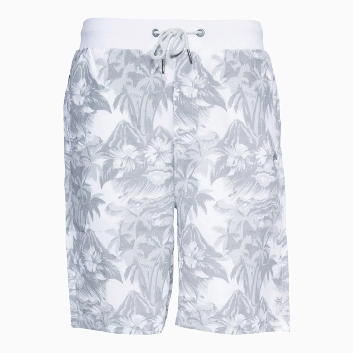 Men's Printed Linen Shirt And Shorts Outfit