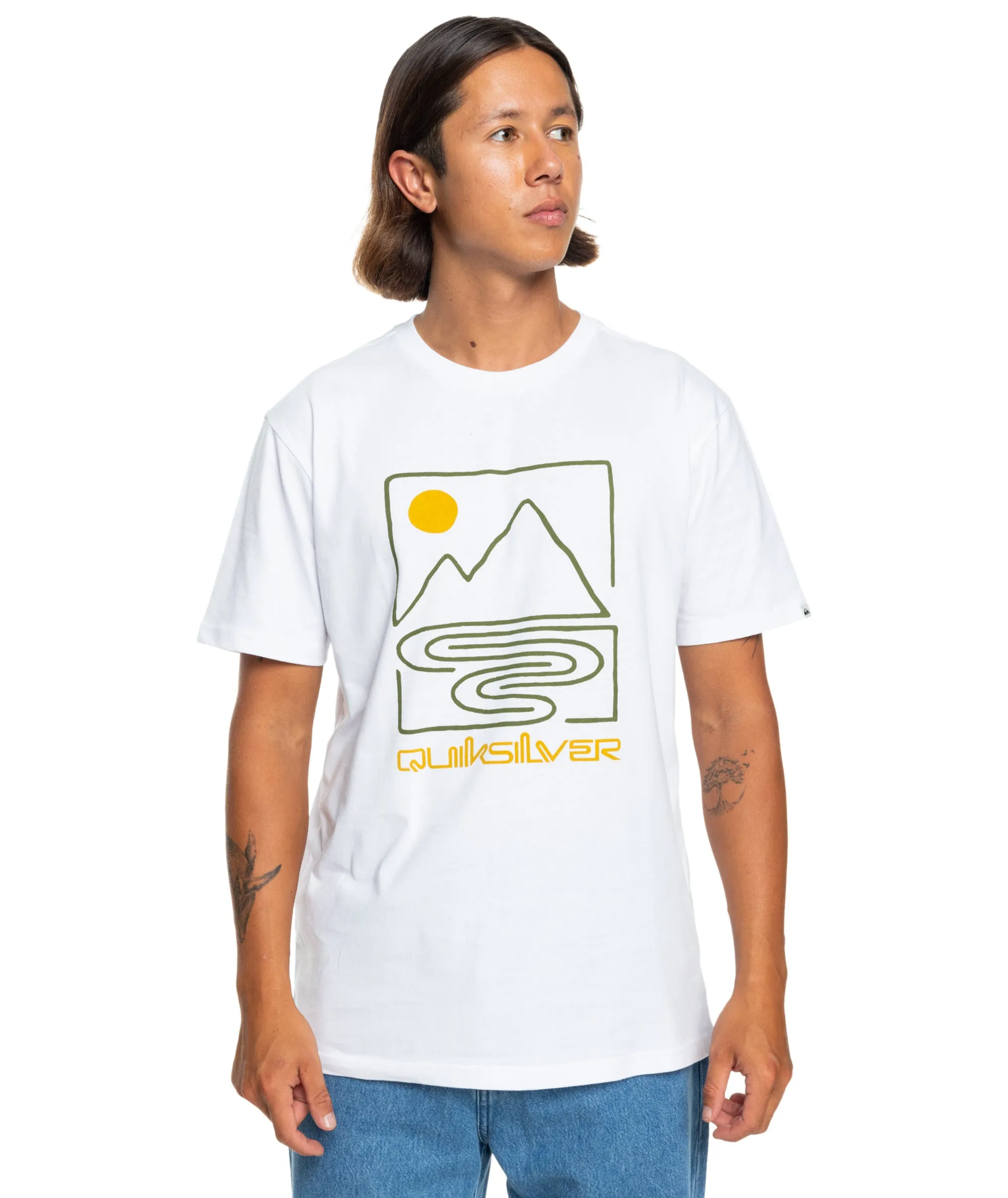 MEN'S QS OUTLINE MOUNTAINS SHORT SLEEVE T-SHIRT