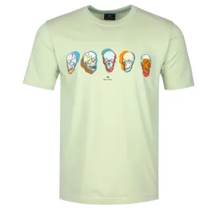 Paul Smith Skulls T Shirt in Light Green