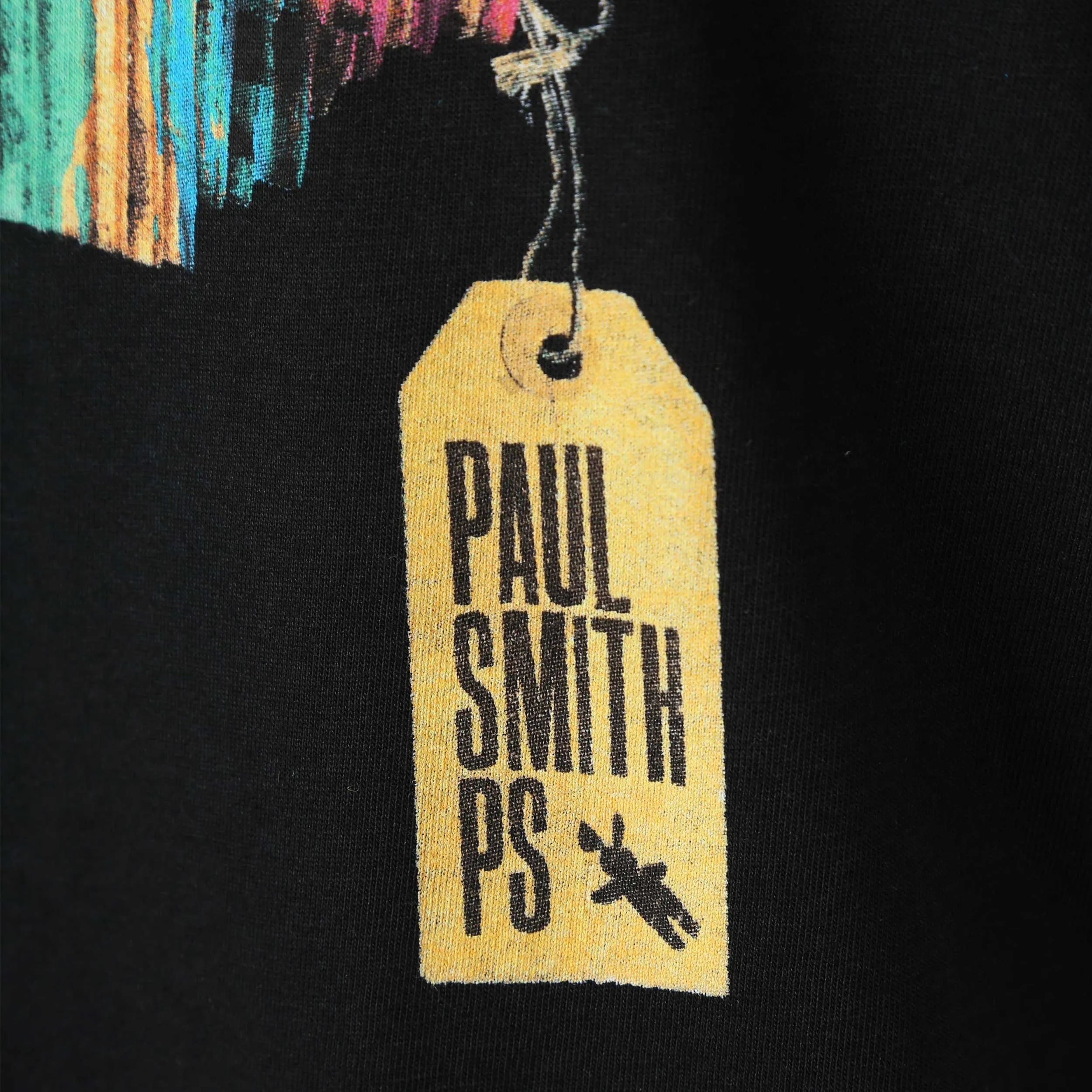 Paul Smith Wooden Skull T Shirt in Black