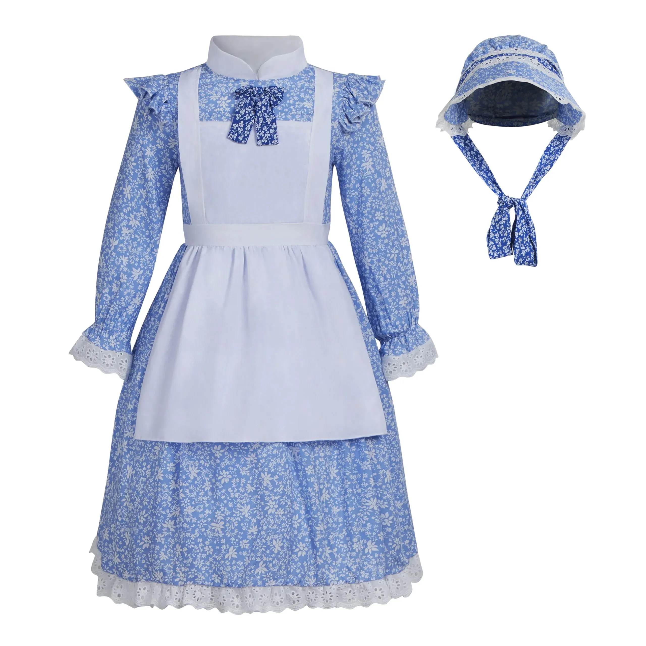 Pioneer Girl Costume, Colonial Dress Costume for Girls