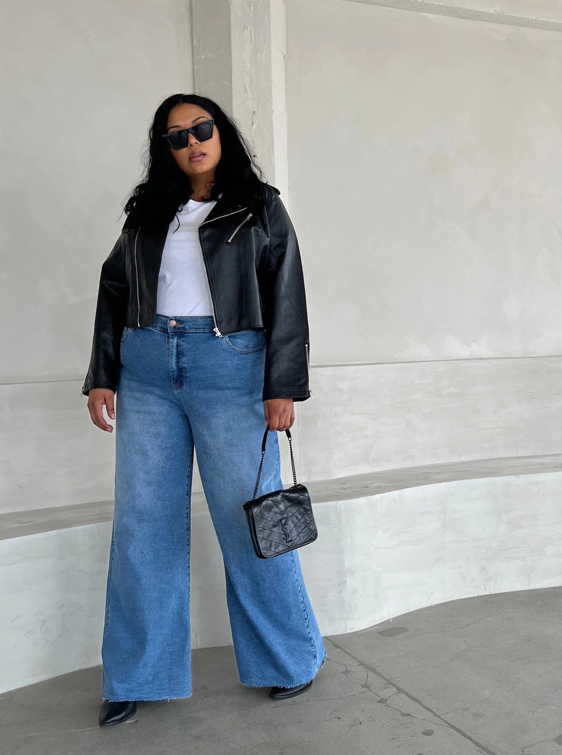 Plus Size Wide Leg Jeans