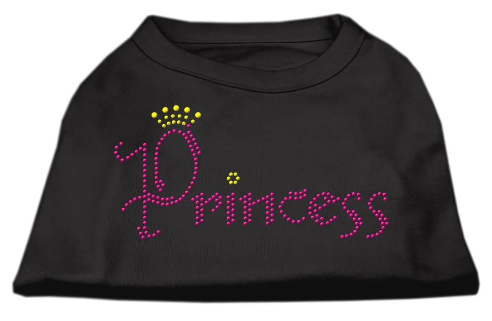 Princess Rhinestone Shirts Black M (12)