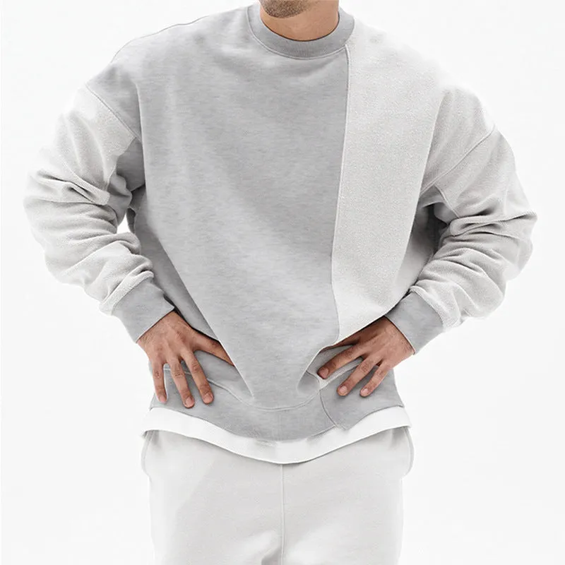 Pullover Round Neck Sweater Loose Men Clothes