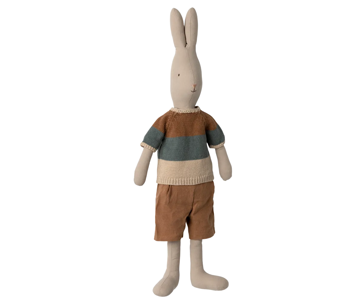 Rabbit, Size 4 - Knitted Shirt and Shorts