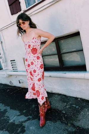 Red Flamenco Betty Dress