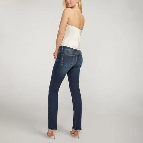 Silver Suki Mid-Rise Straight Denim