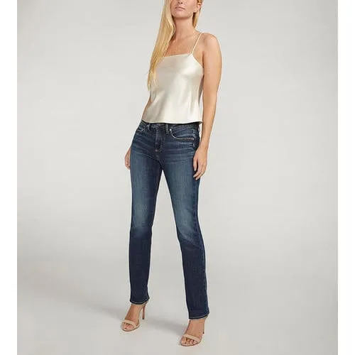 Silver Suki Mid-Rise Straight Denim