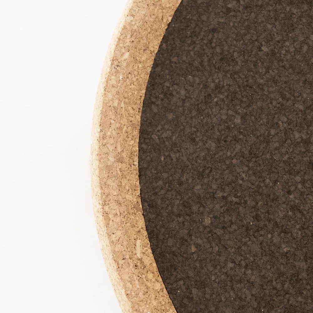 Smoked Cork | Round Tray