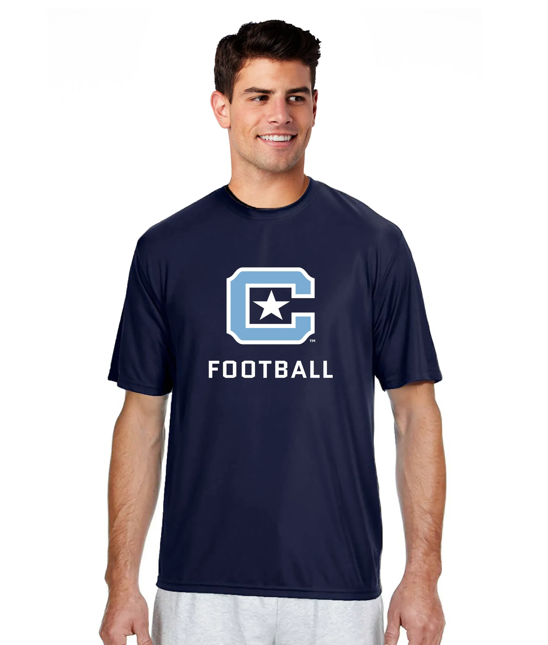 The Citadel C, Sports - Football,  A4 Men's Cooling Performance T-Shirt